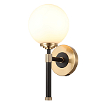 Бра с белым стеклянным плафоном в форме шара Cedar & Moss Light варинант исполнения - 1 | Loft Concept в Екатеринбурге