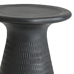 Круглый приставной столик из массива манго Piero Black Side Table варинант исполнения - 2 | Loft Concept в Екатеринбурге