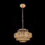 Люстра хрустальная в неоклассическом стиле на золотистом каркасе Majesty варинант исполнения - 2 | Loft Concept в Екатеринбурге
