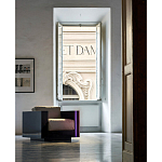 Дизайнерское кожаное кресло Poltronova Saratoga Armchair варинант исполнения - 4 | Loft Concept в Екатеринбурге