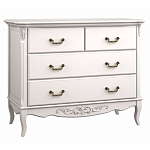 Комод белый из массива бука в стиле прованс White Provence варинант исполнения - 2 | Loft Concept в Екатеринбурге