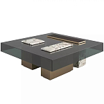 Дизайнерский журнальный стол с квадратной столешницей на 3-х ножках Oloha варинант исполнения - 1 | Loft Concept в Екатеринбурге