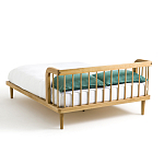 Кровать из массива дуба с пружинным блоком Mateta варинант исполнения - 4 | Loft Concept в Екатеринбурге