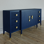 Большой Комод-буфет Elsa Dreams Blue с ящиками варинант исполнения - 3 | Loft Concept в Екатеринбурге