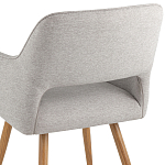 Стул в рогожке серого цвета NEASAN STOOL варинант исполнения - 6 | Loft Concept в Екатеринбурге