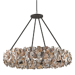 Люстра круглая с абажуром из устричных раковин Sea Ravens варинант исполнения - 2 | Loft Concept в Екатеринбурге