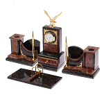 Настольный письменный набор из лемезита и змеевика с декором в виде Орла в подарочной упаковке Successful Leader варинант исполнения - 2 | Loft Concept в Екатеринбурге