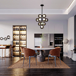 Люстра в форме виноградой грозди Inflorescence варинант исполнения - 4 | Loft Concept в Екатеринбурге