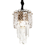 Подвесной хрустальный светильник Harmonica Crystal Gold Hanging Lamp варинант исполнения - 1 | Loft Concept в Екатеринбурге