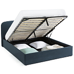 Двуспальная кровать с подъемным механизмом Mathise Bed Deep Blue варинант исполнения - 4 | Loft Concept в Екатеринбурге