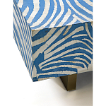 Кофейный стол Kenya Coffee Table Bone Inlay ZEBRA blue варинант исполнения - 3 | Loft Concept в Екатеринбурге