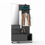 Вешалка настенная цвета графит Strict Lines варинант исполнения - 2 | Loft Concept в Екатеринбурге