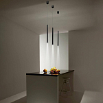 Подвсеной светильник светодиодный металлический цилиндрической формы Высота 100 см Trumpet tube варинант исполнения - 5 | Loft Concept в Екатеринбурге