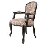 Полукресло с мягкой обивкой из льна на 4-х ножках из массива березы Gladys Armchair варинант исполнения - 3 | Loft Concept в Екатеринбурге