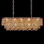 Люстра овальная каскадная с подвесками в форме колец Galaxy of Light варинант исполнения - 2 | Loft Concept в Екатеринбурге