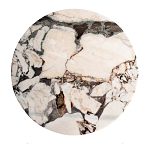 Столик журнальный с круглой мраморной столешницей Unique Stone Design варинант исполнения - 2 | Loft Concept в Екатеринбурге