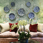 Обои ручная роспись Temple Newsam Mercury Grey варинант исполнения - 4 | Loft Concept в Екатеринбурге