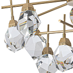 Люстра с хрустальными плафонами Esme Crystal Brass Chandelier варинант исполнения - 3 | Loft Concept в Екатеринбурге