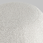 Пуф в ткани букле молочного цвета Pikelet варинант исполнения - 5 | Loft Concept в Екатеринбурге