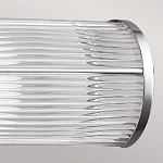 Бра для ванных комнат горизонтальное с 2-мя прозрачными рифлеными цилиндрическими плафонами Feiss варинант исполнения - 4 | Loft Concept в Екатеринбурге