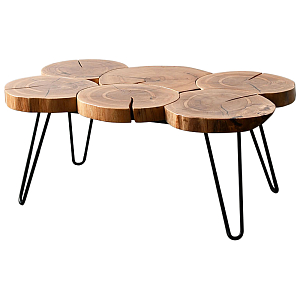 Кофейный стол Harun Industrial Metal Rust Coffee Table