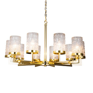Люстра Kelly Gold с Рельефным Стеклом
