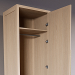 Узкий Шкаф Primo с 2 выдвижными ящиками Светлый дуб варинант исполнения - 6 | Loft Concept в Екатеринбурге