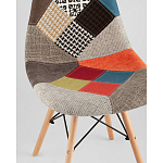 Пластиковый стул на ножках из массива бука Eames Пэчворк варинант исполнения - 2 | Loft Concept в Екатеринбурге