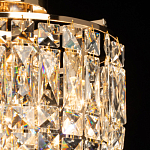 Потолочный светильник круглый с прозрачными подвесками Lunet варинант исполнения - 4 | Loft Concept в Екатеринбурге