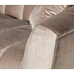 Диван трехместный велюровый серый Island of Comfort варинант исполнения - 3 | Loft Concept в Екатеринбурге