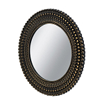 Зеркало круглое с текстурированным дизайном рамы Helios варинант исполнения - 2 | Loft Concept в Екатеринбурге