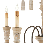 Люстра с состаренными резными элементами Big Graceful Profile варинант исполнения - 1 | Loft Concept в Екатеринбурге