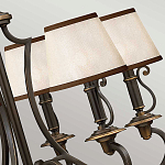 Люстра бронзового цвета с бежевыми абажурами из органзы в классическом стиле Hinkley варинант исполнения - 13 | Loft Concept в Екатеринбурге