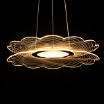 Люстра с прозрачным волнистым плафоном в форме цветка Ethereal Bloom варинант исполнения - 7 | Loft Concept в Екатеринбурге