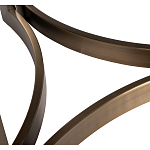 Столик журнальный с круглой мраморной столешницей Unique Stone Design варинант исполнения - 5 | Loft Concept в Екатеринбурге