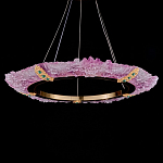 Люстра в форме кольца розовая Warm Pink Light варинант исполнения - 2 | Loft Concept в Екатеринбурге