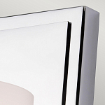 Бра для ванных комнат с белым цилиндрическим плафоном на прямоугольном основании цвета хром Feiss варинант исполнения - 2 | Loft Concept в Екатеринбурге