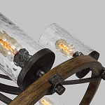 Люстра с цилиндрическим плафонами из толстого волнистого стекла в индустриальном стиле Feiss варинант исполнения - 9 | Loft Concept в Екатеринбурге