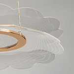 Люстра с прозрачным волнистым плафоном в форме цветка Ethereal Bloom варинант исполнения - 10 | Loft Concept в Екатеринбурге