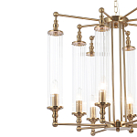 Люстра с 8-ю прозрачными цилиндрическими плафонами Jeanette варинант исполнения - 9 | Loft Concept в Екатеринбурге