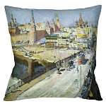 Подушка декоративная Москворецкий мост Impressionism in Art варинант исполнения - 1 | Loft Concept в Екатеринбурге