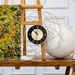 Часы настенные из металла с чёрным циферблатом Current Time варинант исполнения - 4 | Loft Concept в Екатеринбурге