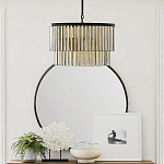 Люстра круглая с подвесками из натурального перламутра Nacre варинант исполнения - 2 | Loft Concept в Екатеринбурге