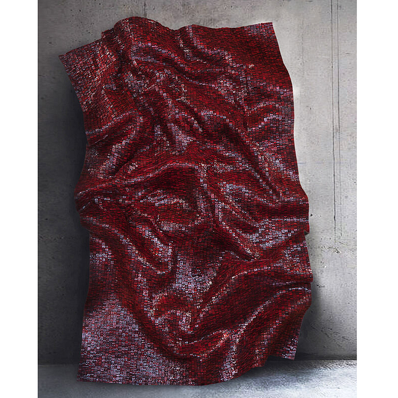 Панно «Red Flow» Бордовый в Екатеринбурге | Loft Concept 