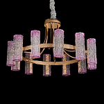 Люстра круглая с текстурными цилиндрическими плафонами Glimpse варинант исполнения - 2 | Loft Concept в Екатеринбурге