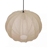 Подвесной светильник с бежевым тканевым абажуром Modern Textured Table Lamp варинант исполнения - 3 | Loft Concept в Екатеринбурге