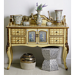 Комод деревянный Illustration of flowers варинант исполнения - 7 | Loft Concept в Екатеринбурге