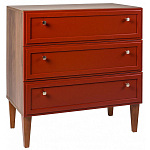 Комод красный из массива бука с 3-мя ящиками Wenge Light варинант исполнения - 1 | Loft Concept в Екатеринбурге