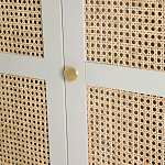 Шкаф с тремя дверцами из плетеного ротанга Tomio Wicker Furniture варинант исполнения - 7 | Loft Concept в Екатеринбурге