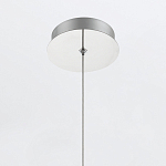 Подвесной светильник хромированного цвета с прозрачным цилиндрическим стеклянным плафоном Eurofase варинант исполнения - 7 | Loft Concept в Екатеринбурге